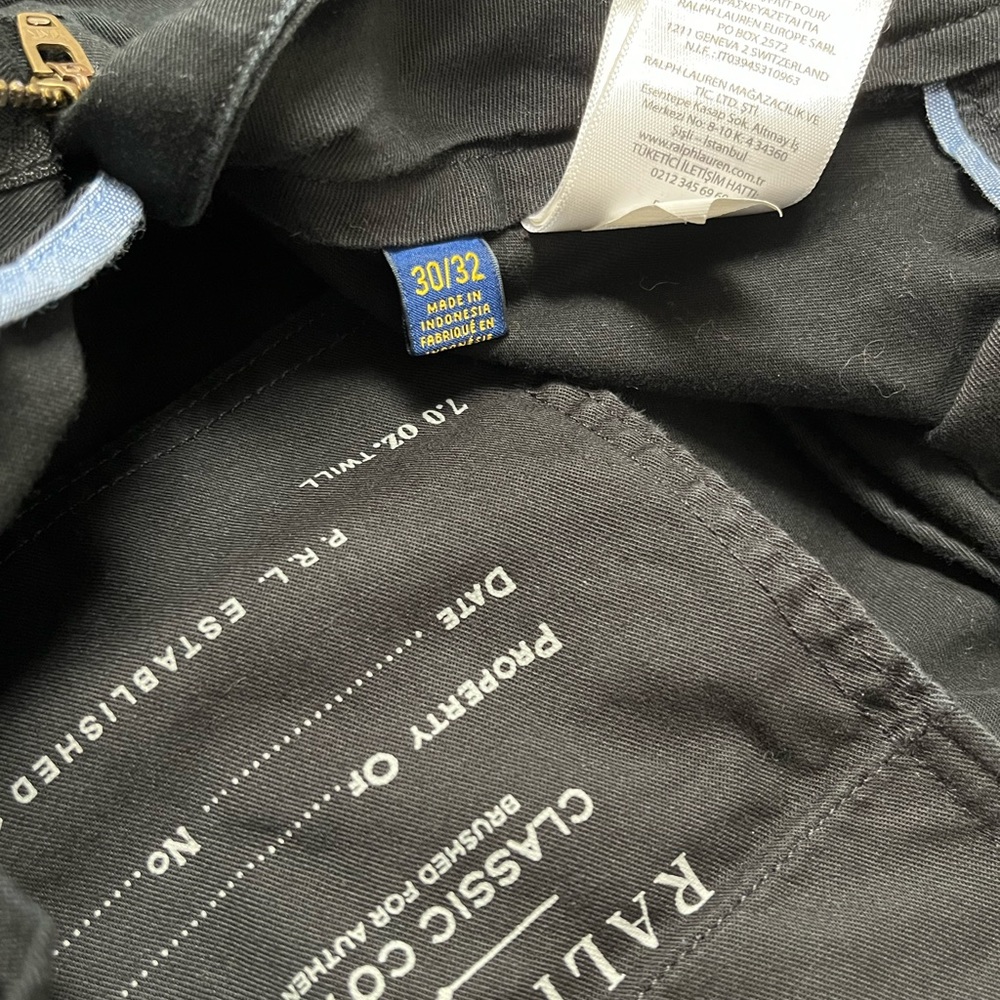 30x32 Polo Pants NWOT - Stretch Classic Fit - Black - Picture 5 of 5